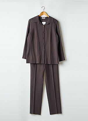 Ensemble pantalon coupe droite marron KARTING femme