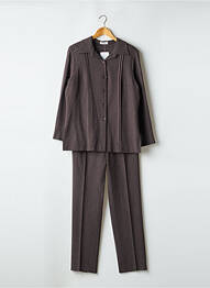 Ensemble pantalon manches longues marron KARTING femme