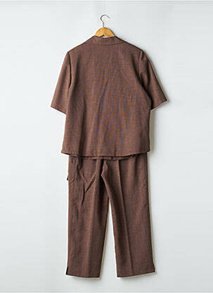 Ensemble pantalon coupe droite marron KARTING femme