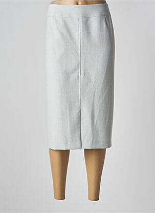 Jupe mi-longue stretch gris GUY DUBOUIS femme