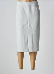 Jupe mi-longue taille à pinces gris GUY DUBOUIS femme