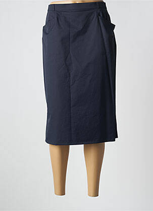 Jupe mi-longue taille haute bleu FE EDITION femme
