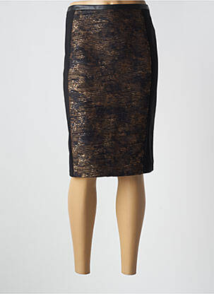 Jupe mi-longue stretch noir JOSEPH RIBKOFF femme