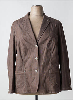 Blazer poches marron BARBARA LEBEK femme