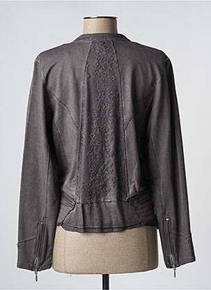 Veste casual col rond gris MERI & ESCA femme