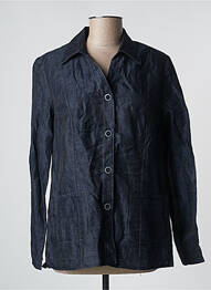 Veste casual coupe droite bleu BARBARA LEBEK femme