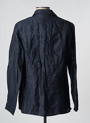 Veste casual coupe droite bleu BARBARA LEBEK femme