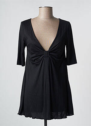 Tunique manches courtes col v noir ARTIMAGLIA femme