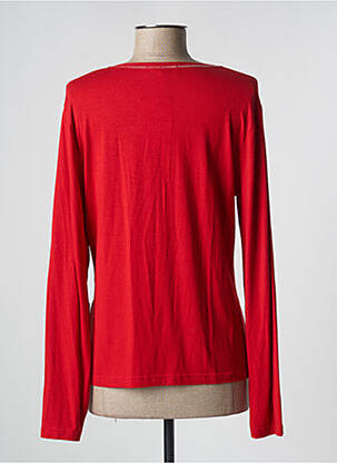 Top imprimé fantaisie manches longues rouge JEAN DELFIN femme