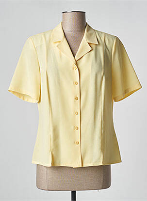 Chemisier coupe droite manches courtes jaune SOMMERMANN femme