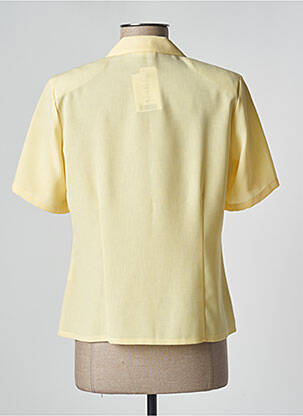 Chemisier coupe droite manches courtes jaune SOMMERMANN femme