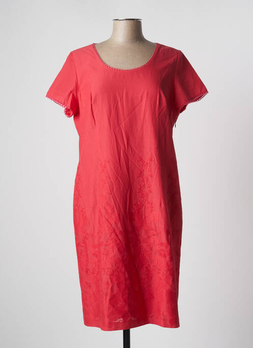 Robe mi-longue rouge ARONA pour femme