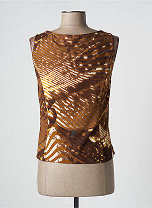 Top stretch sans manche marron DUO femme