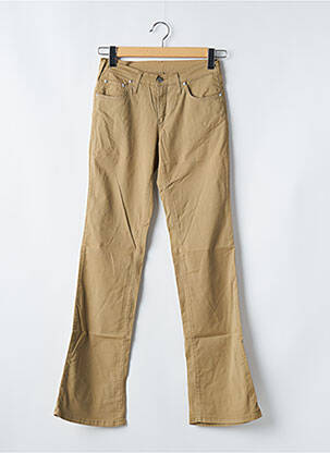 Pantalon droit stretch taille normale beige CIMARRON femme