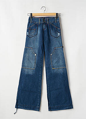 Jean coupe flare taille basse taille basse bleu LOIS femme