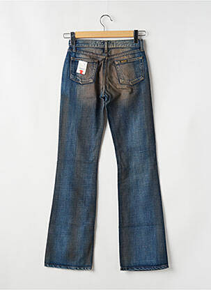 Jeans coupe droite taille basse taille basse bleu RWD femme