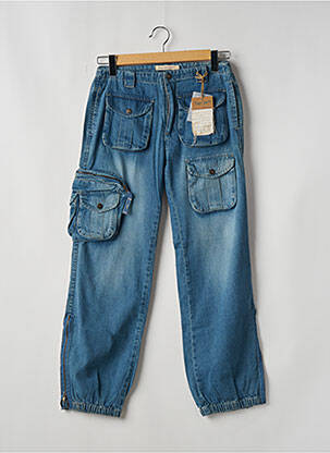 Jeans coupe droite stretch taille basse bleu TEDDY SMITH femme