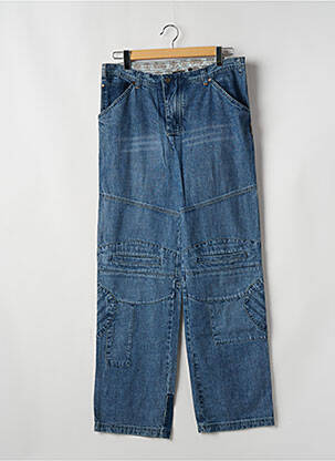 Jeans coupe large poches taille normale bleu TWO ANGLE homme