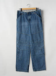 Jeans coupe large poches taille normale bleu TWO ANGLE homme
