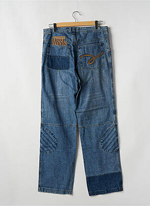 Jeans coupe large poches taille normale bleu TWO ANGLE homme