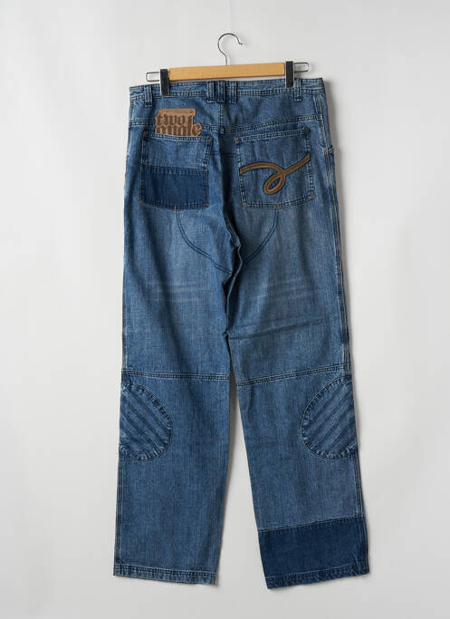 Jeans coupe large bleu TWO ANGLE pour homme