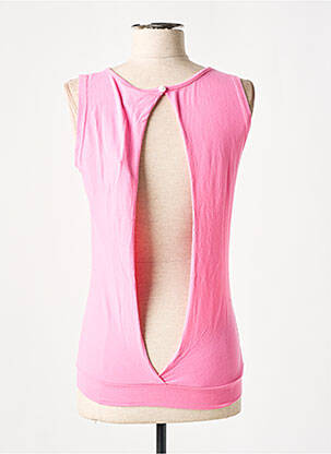 Débardeur tissage jersey sans manche rose FRANKLIN MARSHALL femme