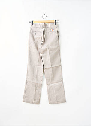 Pantalon droit fermeture zippée sous rabat avec crochet taille haute gris DICKIES homme