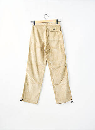 Pantalon droit stretch taille haute beige RWD homme