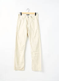 Pantalon droit tissage popeline taille normale beige TEDDY SMITH homme