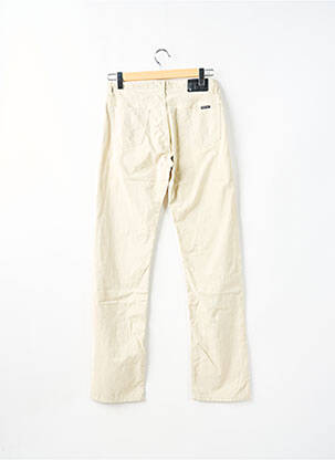 Pantalon droit tissage popeline taille normale beige TEDDY SMITH homme