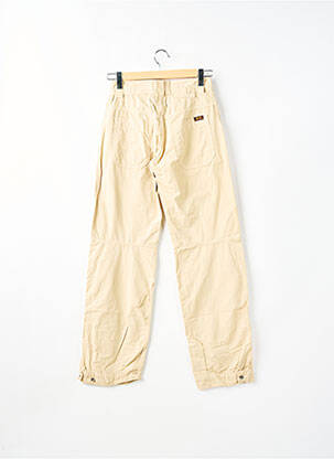 Pantalon droit tissage popeline taille normale beige TEDDY SMITH homme