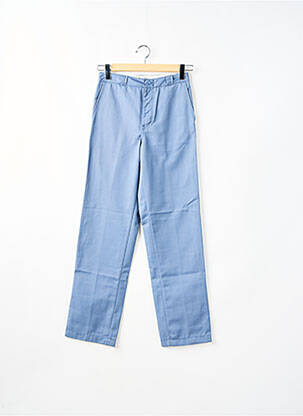 Pantalon droit fermeture zippée sous rabat avec crochet bleu TEDDY SMITH homme
