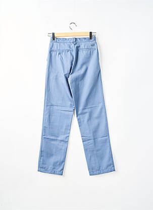 Pantalon droit fermeture zippée sous rabat avec crochet bleu TEDDY SMITH homme