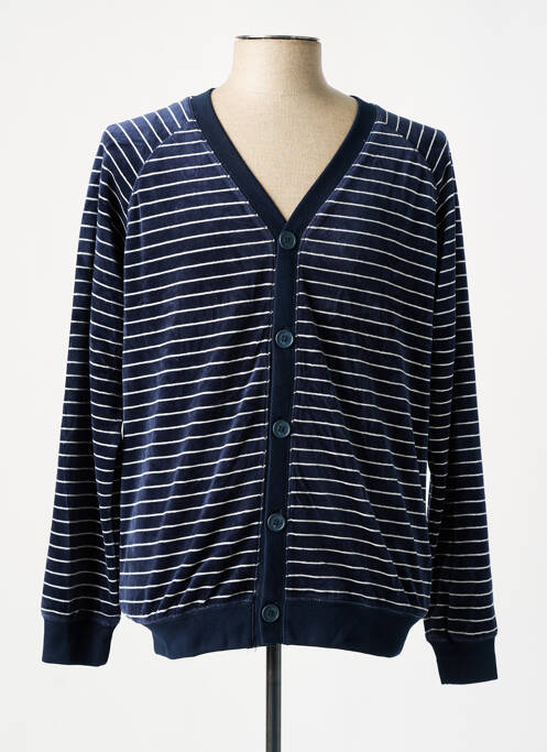 Gilet manches longues col v bleu CHEAP MONDAY homme