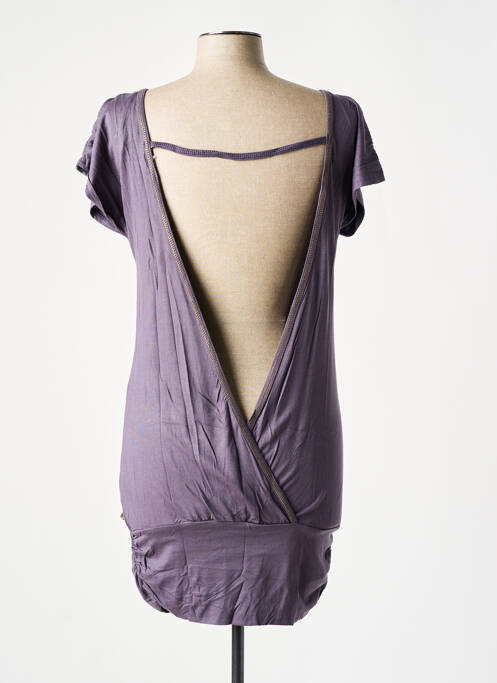Tunique manches courtes violet GOLDDIGGA pour femme