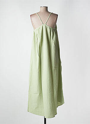 Robe longue coupe fluide fines bretelles vert VERO MODA femme