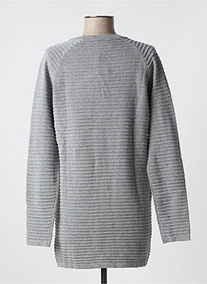 Gilet manches longues stretch gris ICHI femme