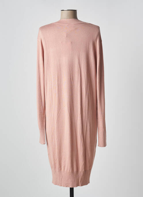 Gilet manches longues rose ICHI pour femme