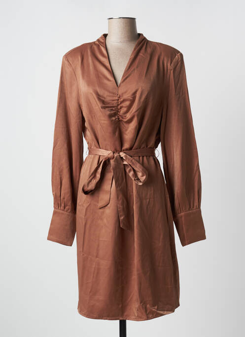 Robe mi-longue marron CREAM pour femme