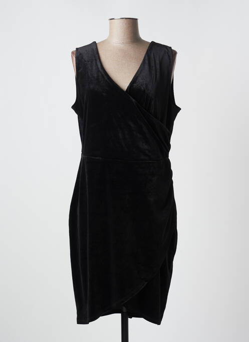 Robe mi-longue noir ICHI pour femme