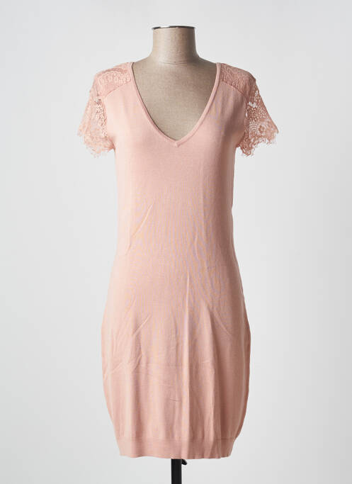 Robe mi-longue rose VERO MODA pour femme