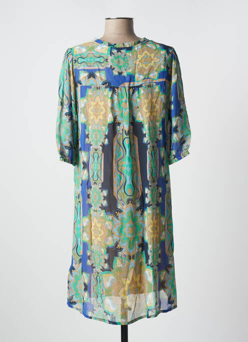 Robe mi-longue vert CREAM pour femme