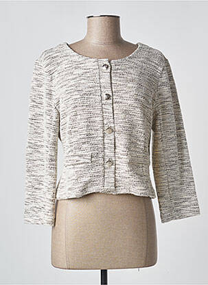 Veste casual col rond beige CREAM femme