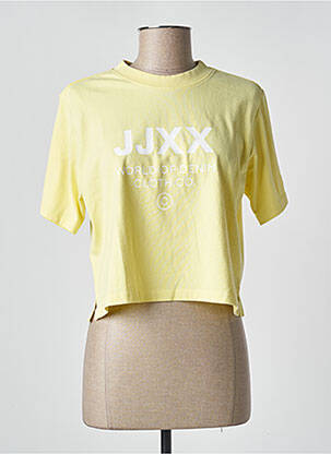 T-shirt coupe droite manches courtes jaune JJXX femme