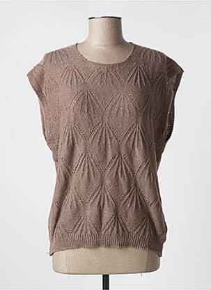 Pull marron CREAM pour femme