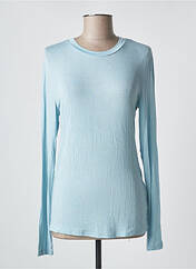 Top bleu ICHI pour femme seconde vue