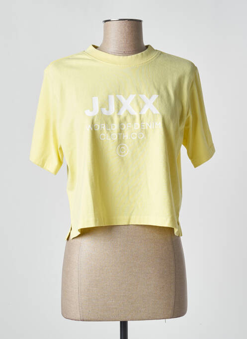 T-shirt coupe droite manches courtes jaune JJXX femme