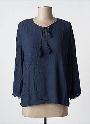 Blouse manches longues manches longues bleu CREAM femme