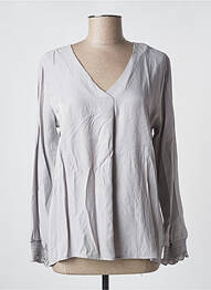 Blouse manches longues manches longues gris CREAM femme