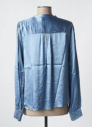 Chemisier coupe fluide manches longues bleu CREAM femme